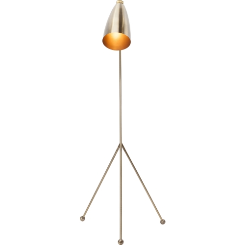 Lucille Floor Lamp in Antique Brass